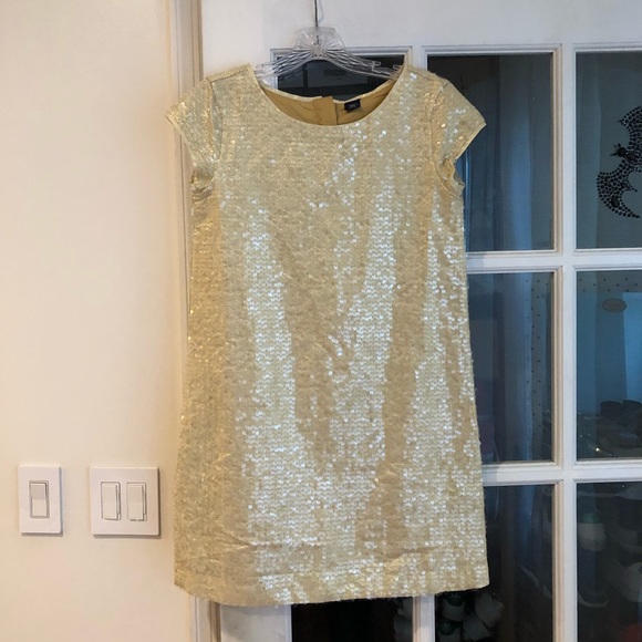 GAP Other - Gap girls sz14-16 gold sequined shift dress